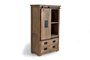 Giner y Colomer Armario Industrial de Madera de Mango con Metal, 150x90x45 cm